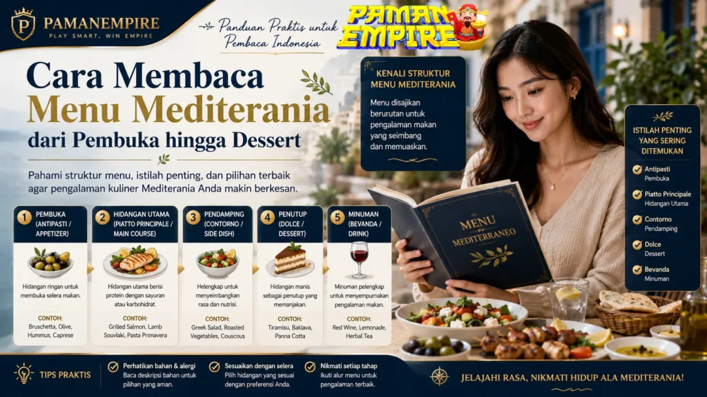 Panduan memilih minuman dan dessert Mediterania berdasarkan rasa, aroma, suhu, dan tekstur