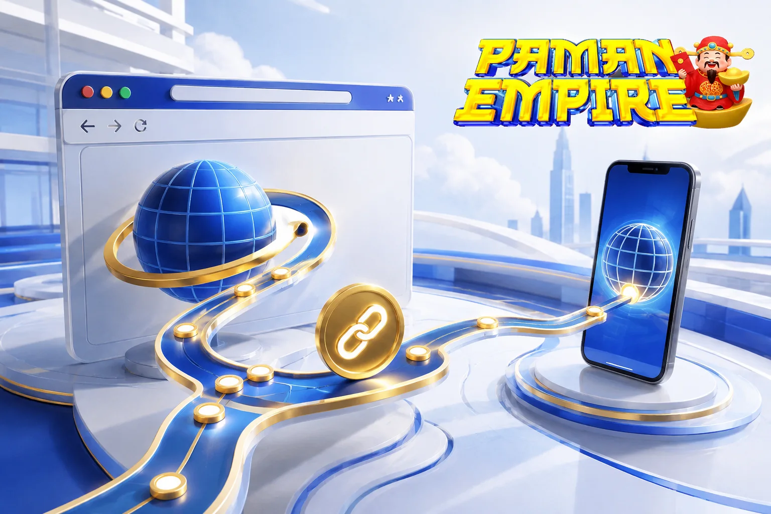 Paman Empire Link sebagai jalur akses digital dari browser desktop ke perangkat mobile